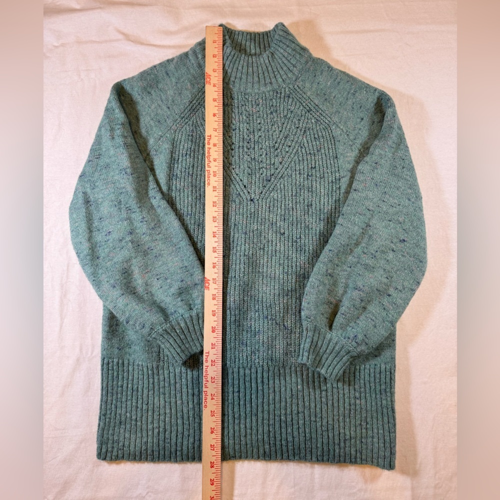 LC Lauren Conrad Teal Turtleneck Sweater - Picture 4 of 8